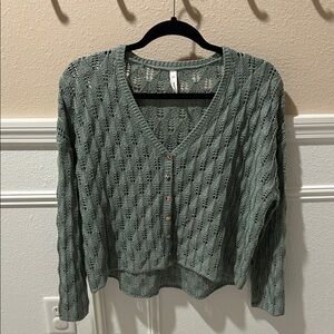 Sage Crochet Women's Sweater